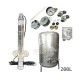 Zestaw pompa 3SQIBO0,75 IBO 230V zbiornik ocynkowany HYDRO-VACUUM 200L pionowy