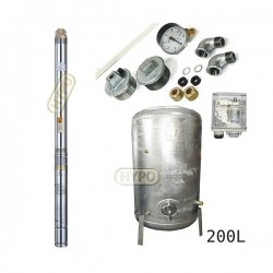Zestaw pompa 3T23 230V OMNIGENA zbiornik ocynkowany HYDRO-VACUUM 200L pionowy 3T-23