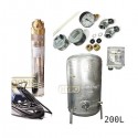 Zestaw pompa SKM200 230V OMNIGENA zbiornik ocynkowany HYDRO-VACUUM 200L pionowy