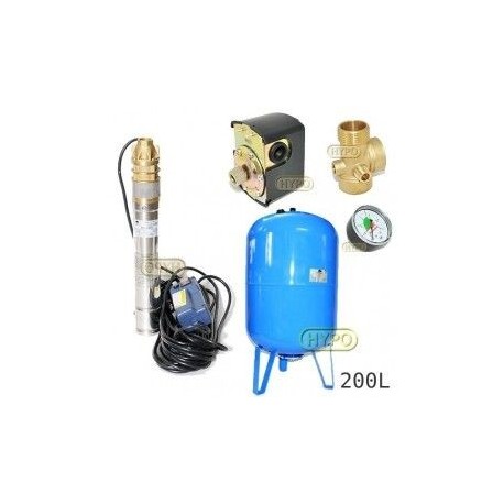 Zestaw pompa 3SKM100 230V IBO zbiornik 200L pionowy