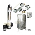 Zestaw pompa OMNITRON5000 230V OMNIGENA zbiornik ocynkowany HYDRO-VACUUM 200L pionowy