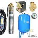 Zestaw pompa SKM100 230V OMNIGENA zbiornik AQUA-SYSTEM 200L pionowy
