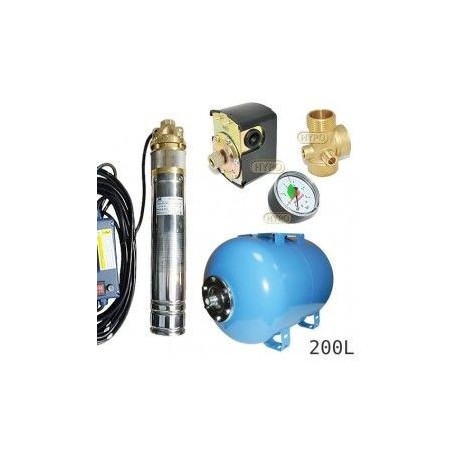 Zestaw pompa SKM100 230V OMNIGENA zbiornik AQUA-SYSTEM 200L poziomy
