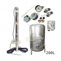Zestaw pompa 3,5SC3/19 230V OMNIGENA zbiornik ocynkowany HYDRO-VACUUM 200L pionowy 3,5SC3-19