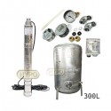 Zestaw pompa 3SQIBO 0,75 IBO 230V zbiornik ocynkowany HYDRO-VACUUM 300L pionowy