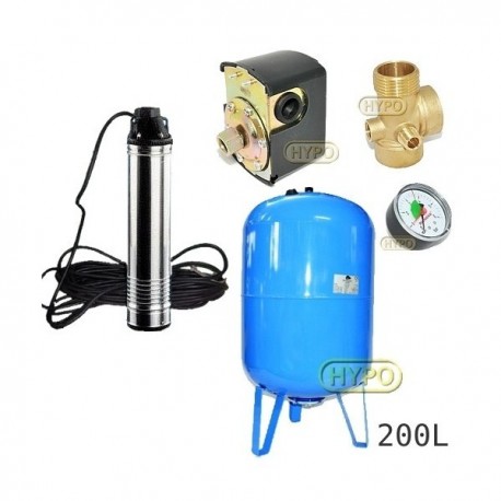 Zestaw pompa TN10 230V OMNIGENA zbiornik AQUA-SYSTEM 200L pionowy