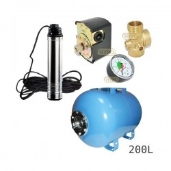 Zestaw pompa TN10 230V OMNIGENA zbiornik AQUA-SYSTEM 200L poziomy