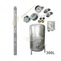 Zestaw pompa 3B24 230V OMNIGENA zbiornik ocynkowany HYDRO-VACUUM 300L pionowy 3B-24