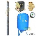 Zestaw pompa SKM150 230V OMNIGENA zbiornik AQUA-SYSTEM 200L pionowy