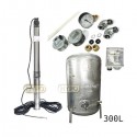 Zestaw pompa 3,5SCM2/14 230V IBO zbiornik ocynkowany HYDRO-VACUUM 300L pionowy