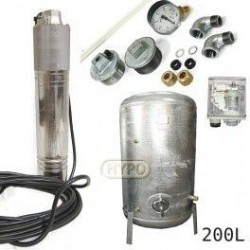 Zestaw pompa NKT-150 400V SUMOTO zbiornik ocynkowany HYDRO-VACUUM 200L pionowy