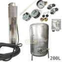 Zestaw pompa NKT-150 400V SUMOTO zbiornik ocynkowany HYDRO-VACUUM 200L pionowy