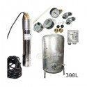 Zestaw pompa SKT200 400V OMNIGENA zbiornik ocynkowany HYDRO-VACUUM 300L pionowy