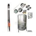Zestaw pompa 4SD3-14 400V IBO zbiornik ocynkowany HYDRO-VACUUM 300L pionowy