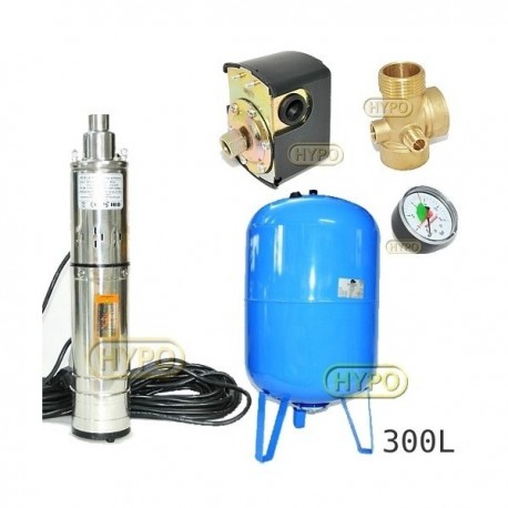 Zestaw pompa 3,5SCR1,8-50-0,5 230V IBO zbiornik 300L pionowy