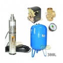 Zestaw pompa 3,5SCR1,8-50-0,5 230V IBO zbiornik 300L pionowy