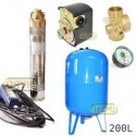 Zestaw pompa SKM200 230V OMNIGENA zbiornik AQUA-SYSTEM 200L pionowy