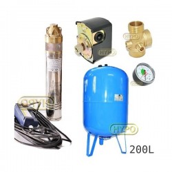 Zestaw pompa 4SKM200 230V IBO zbiornik 200L pionowy