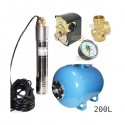 Zestaw pompa SKT200 400V OMNIGENA zbiornik AQUA-SYSTEM 200L poziomy