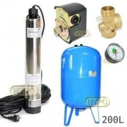 Zestaw pompa OMNITRON5000 230V OMNIGENA zbiornik AQUA-SYSTEM 200L pionowy