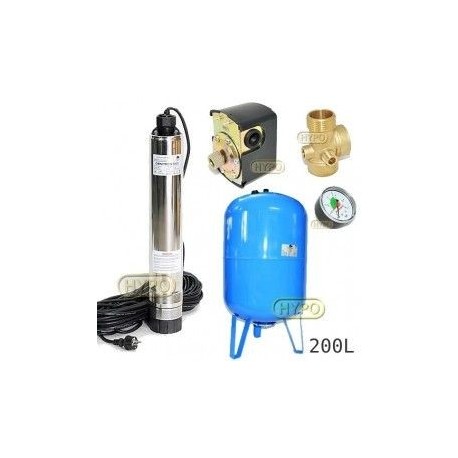 Zestaw pompa OMNITRON5000 230V OMNIGENA zbiornik AQUA-SYSTEM 200L pionowy