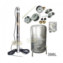 Zestaw pompa 3,5SC3/21 230V OMNIGENA zbiornik ocynkowany HYDRO-VACUUM 300L pionowy 3,5SC3-21