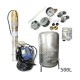 Zestaw pompa 3SKM100 IBO 230V zbiornik ocynkowany HYDRO-VACUUM 500L pionowy