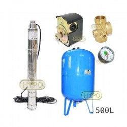 Zestaw pompa 3SQIBO0,75 IBO 230V zbiornik 500L pionowy