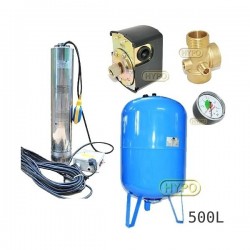 Zestaw pompa OMNITECH1500 230V OMNIGENA zbiornik AQUA-SYSTEM 500L pionowy