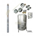Zestaw pompa 3B-33 230V OMNIGENA zbiornik ocynkowany HYDRO-VACUUM 500L pionowy 3B33