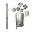 Zestaw pompa SQ3-65 230V zbiornik ocynkowany HYDRO-VACUUM 500L pionowy