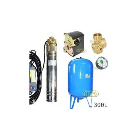 Zestaw pompa SKT200 400V OMNIGENA zbiornik AQUA-SYSTEM 300L pionowy