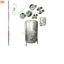 Zestaw pompa 3SDm24 230V IBO zbiornik ocynkowany HYDRO-VACUUM 100L pionowy