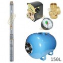 Zestaw pompa 3T23 400V OMNIGENA zbiornik AQUA-SYSTEM 150L poziomy 3T-23