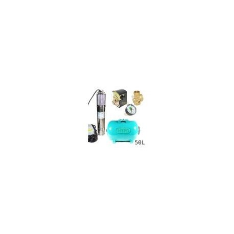 Zestaw pompa 4SD6-10 400V IBO zbiornik 50L poziomy