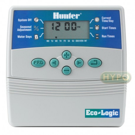 ELEKTRONICZNY STEROWNIK NAWADNIANIA HUNTER ECO LOGIC 4 SEKCYJNY ELC-401